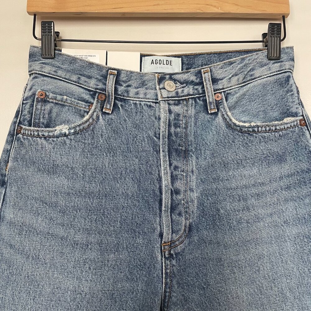 Agolde 90's Pinch Waist High Rise Jeans Lineup Organic Cotton Size 26 NWT - Picture 6 of 10